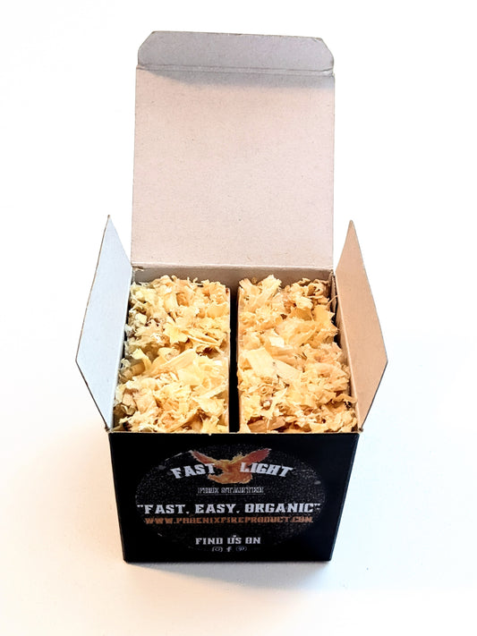 The Original 8-Pack Opened Box Organic Fire Starter