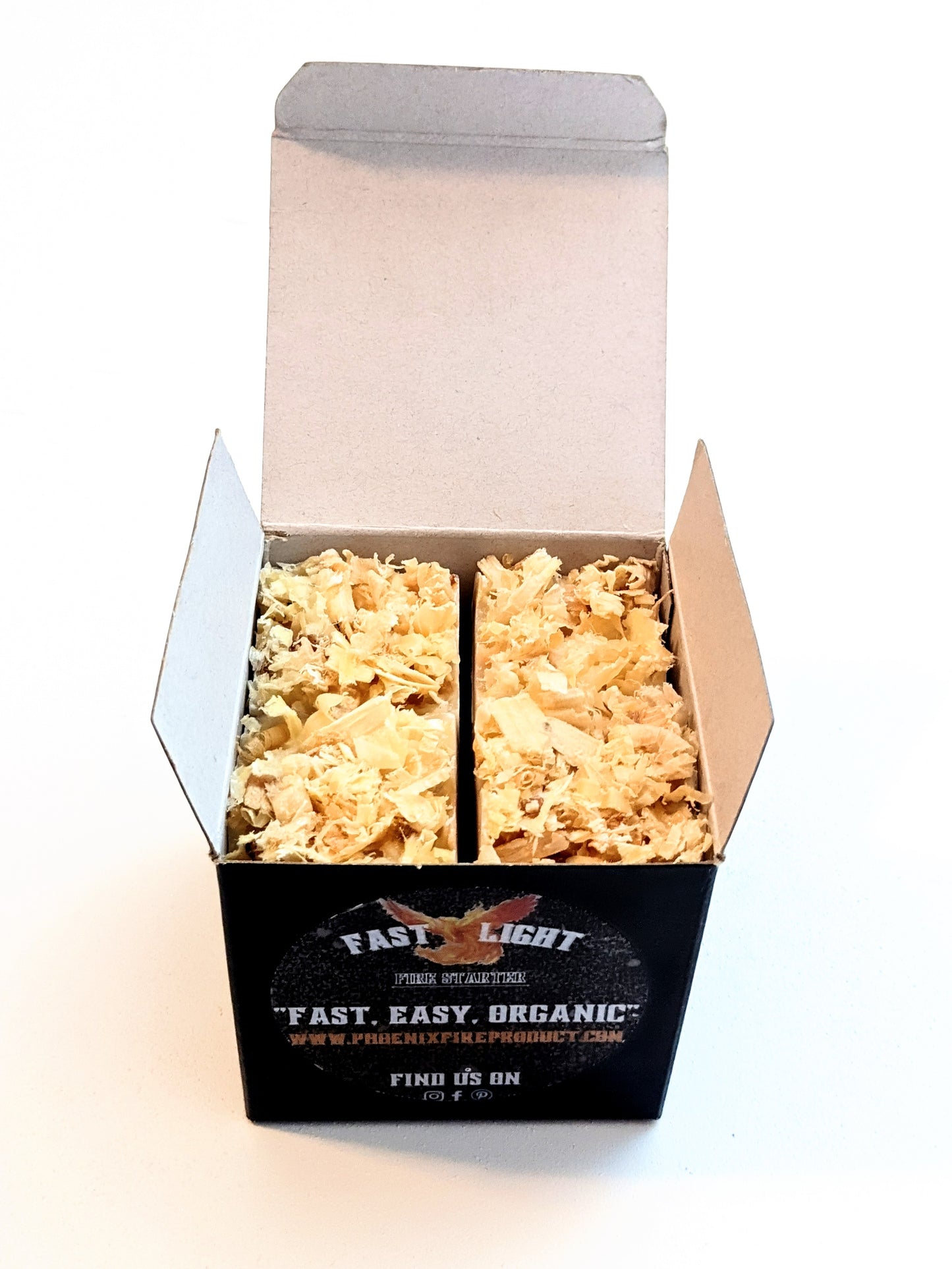 The Original 8-Pack Opened Box Organic Fire Starter