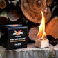 Single Burning Fire Starter beside Fast Light Original 8-Pack